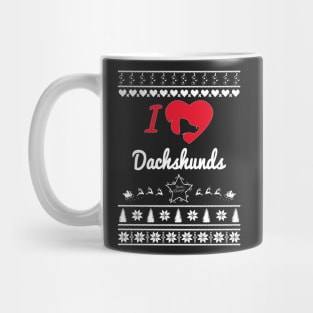 Merry Christmas DACHSHUNDS Mug